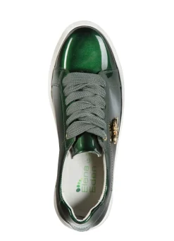 Best BADER ELENA EDEN Sneaker aus Lackleder mit edlem Metallschmuck DUNKELGRÜN