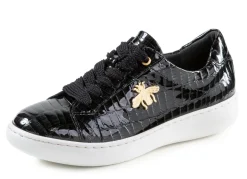 Clearance BADER ELENA EDEN Sneaker aus Lackleder mit edlem Metallschmuck SCHWARZ