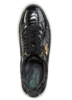 Clearance BADER ELENA EDEN Sneaker aus Lackleder mit edlem Metallschmuck SCHWARZ