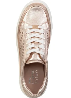 Outlet ELENA EDEN Sneaker aus Nappaleder mit luftiger Perforation GOLD