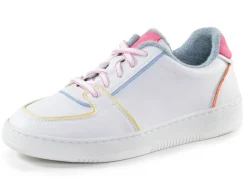 ELENA EDEN Sneaker aus Nappaleder WEISS-BUNT