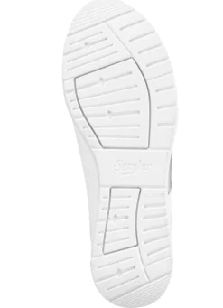 Online ELENA EDEN Sneaker aus Nappaleder WEISS-SILBER