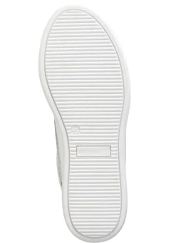 New ELENA EDEN Sneaker aus Nappaleder und luftigem Textil in Netzoptik WEISS-SILBER
