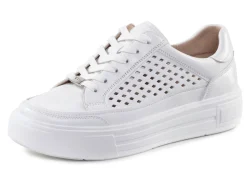 Best ELENA EDEN Sneaker aus Nappaleder mit luftiger Perforation WEISS