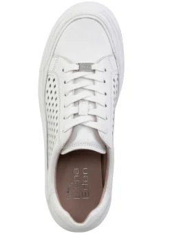 Best ELENA EDEN Sneaker aus Nappaleder mit luftiger Perforation WEISS