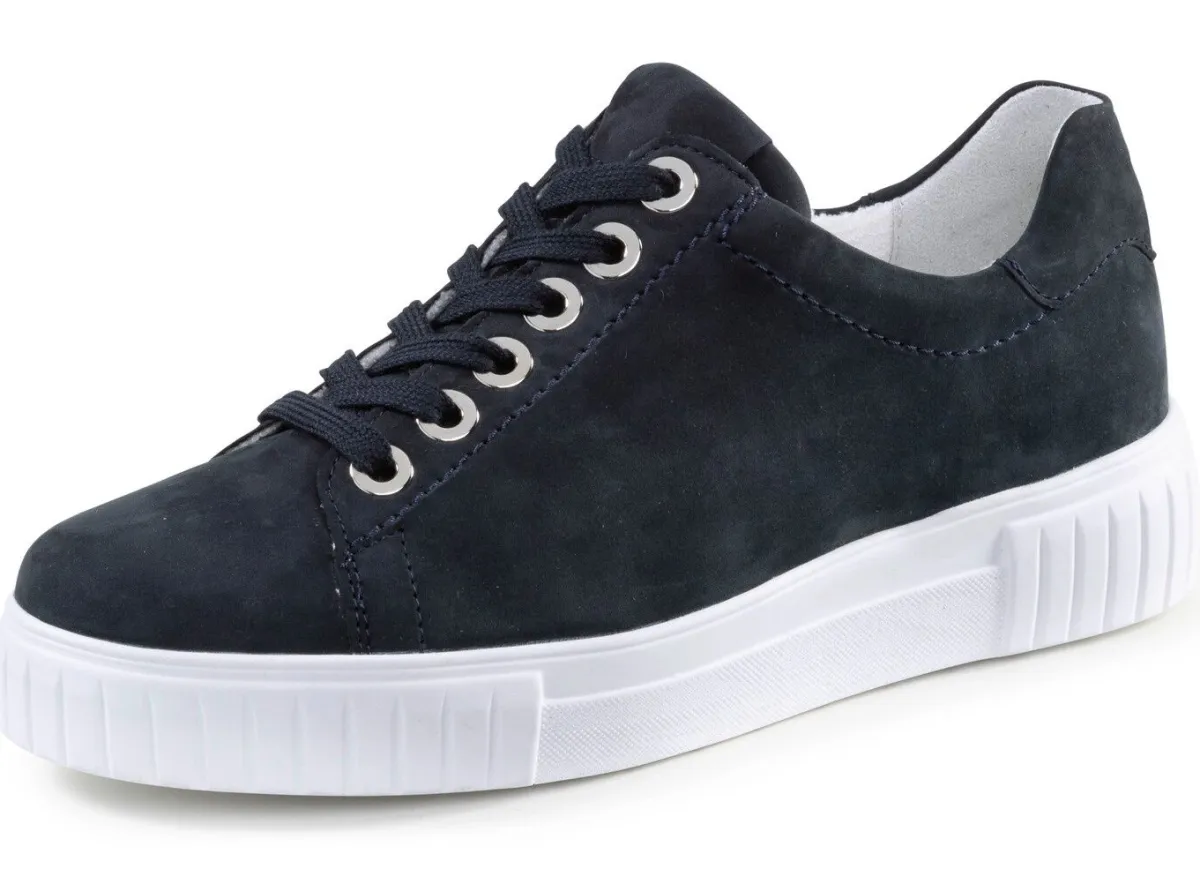Hot ELENA EDEN Sneaker aus Nubukleder DUNKELBLAU