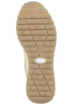 Outlet ELENA EDEN Sneaker aus schimmerndem Nappaleder CHAMPAGNER