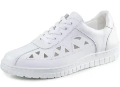 Hot ELENA EDEN Sneaker aus Veloursleder WEISS