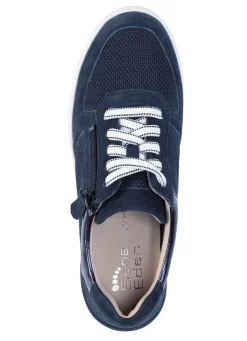 Outlet ELENA EDEN Sneaker aus Veloursleder und luftigem Textilmaterial MARINE