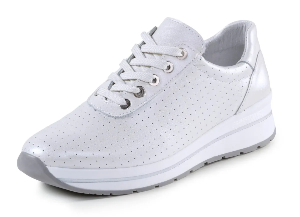 New ELENA EDEN Sneaker mit Zierperforation PERLWEISS
