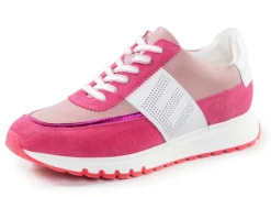 Discount ELENA EDEN Sneaker mit Zier-Perforation PINK-WEISS