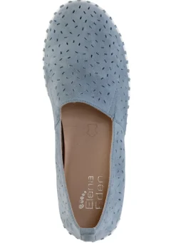 Outlet ELENA EDEN , sommerliche Damen-Slipper, Weite H, mit herausnehmbarem Fußbett JEANS