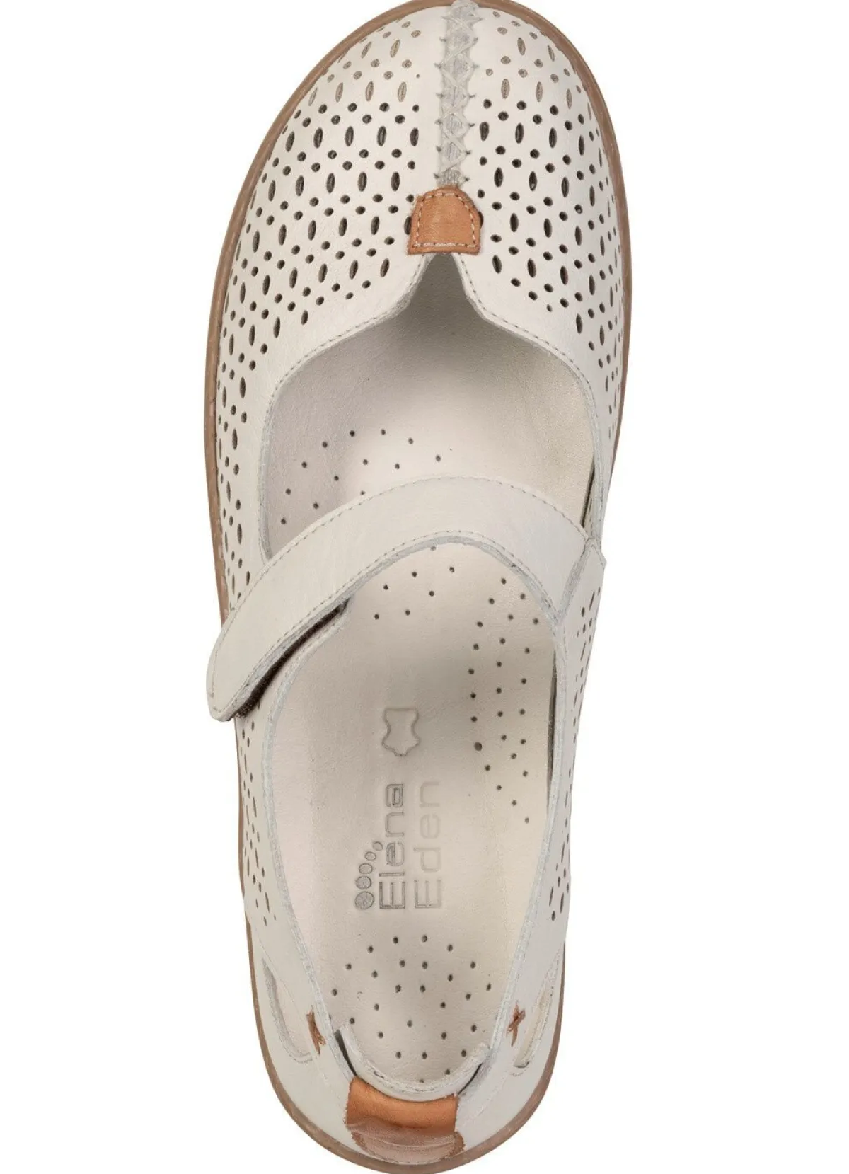 Hot ELENA EDEN , sommerliche Damen-Slipper, Weite G, mit herausnehmbarem Fußbett HELLBEIGE