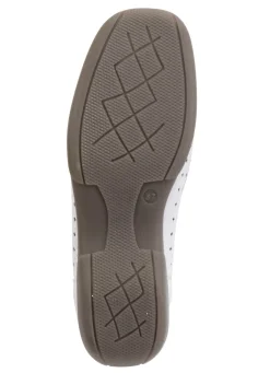Best BADER ELENA EDEN, sommerliche Damen-Slipper, Weite H, mit herausnehmbarem Fußbett WEISS
