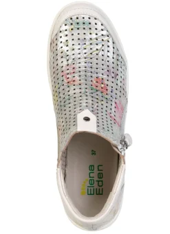 New ELENA EDEN , sommerliche Damen-Boots, Weite H, mit herausnehmbarem Fußbett ECRU-BUNT