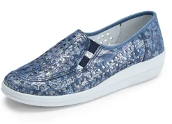 Outlet ELENA EDEN , sommerliche Damen-Slipper, Weite G, mit herausnehmbarem Fußbett JEANS