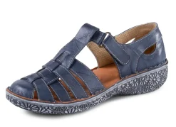 Online ELENA EDEN , sommerliche Damen-Slipper, Weite G, mit Klettspange JEANS