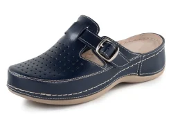 Outlet ELENA EDEN , sommerliche Damen-Clogs, Weite G, mit verstellbarer Schließe MARINE