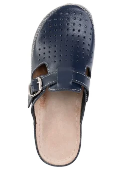 Outlet ELENA EDEN , sommerliche Damen-Clogs, Weite G, mit verstellbarer Schließe MARINE