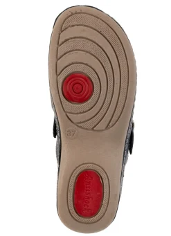 Outlet ELENA EDEN , sommerliche Damen-Clogs, Weite G, mit verstellbarer Schließe MARINE