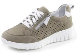Discount ELENA EDEN , sommerliche Damen-Sneaker, Weite H, mit herausnehmbarem Fußbett KHAKI-WEISS