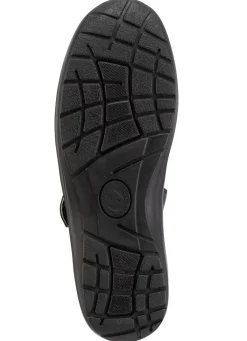 Best ELENA EDEN , sommerliche Damen-Slipper, Weite H, mit herausnehmbarem Fußbett SCHWARZ