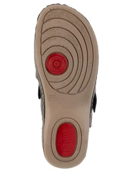 Sale ELENA EDEN , sommerliche Damen-Clogs, Weite G, mit verstellbarer Schließe SCHWARZ