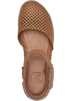 Online ELENA EDEN , sommerliche Damen-Sandalen, Weite G, aus Leder COGNAC
