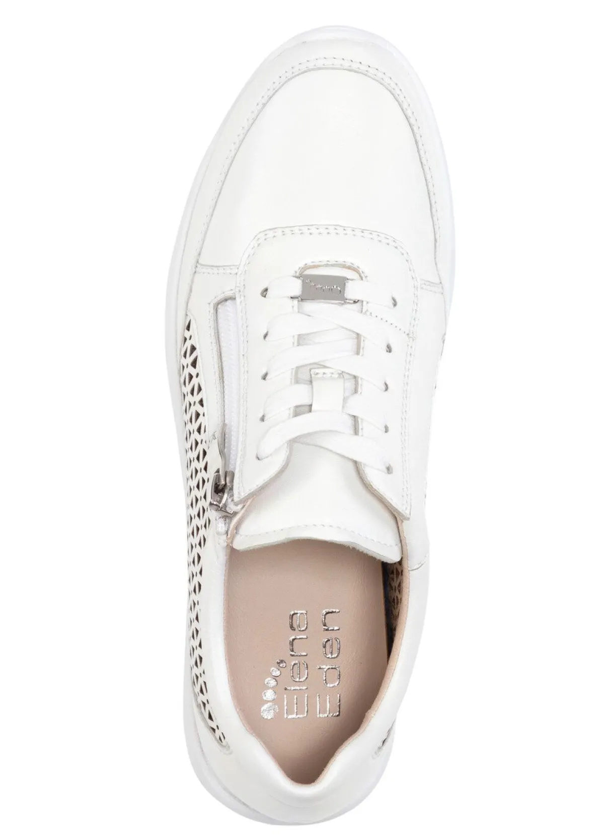 Sale ELENA EDEN , sommerliche Damen-Sneaker, Weite G, mit herausnehmbarem Fußbett NATURWEISS