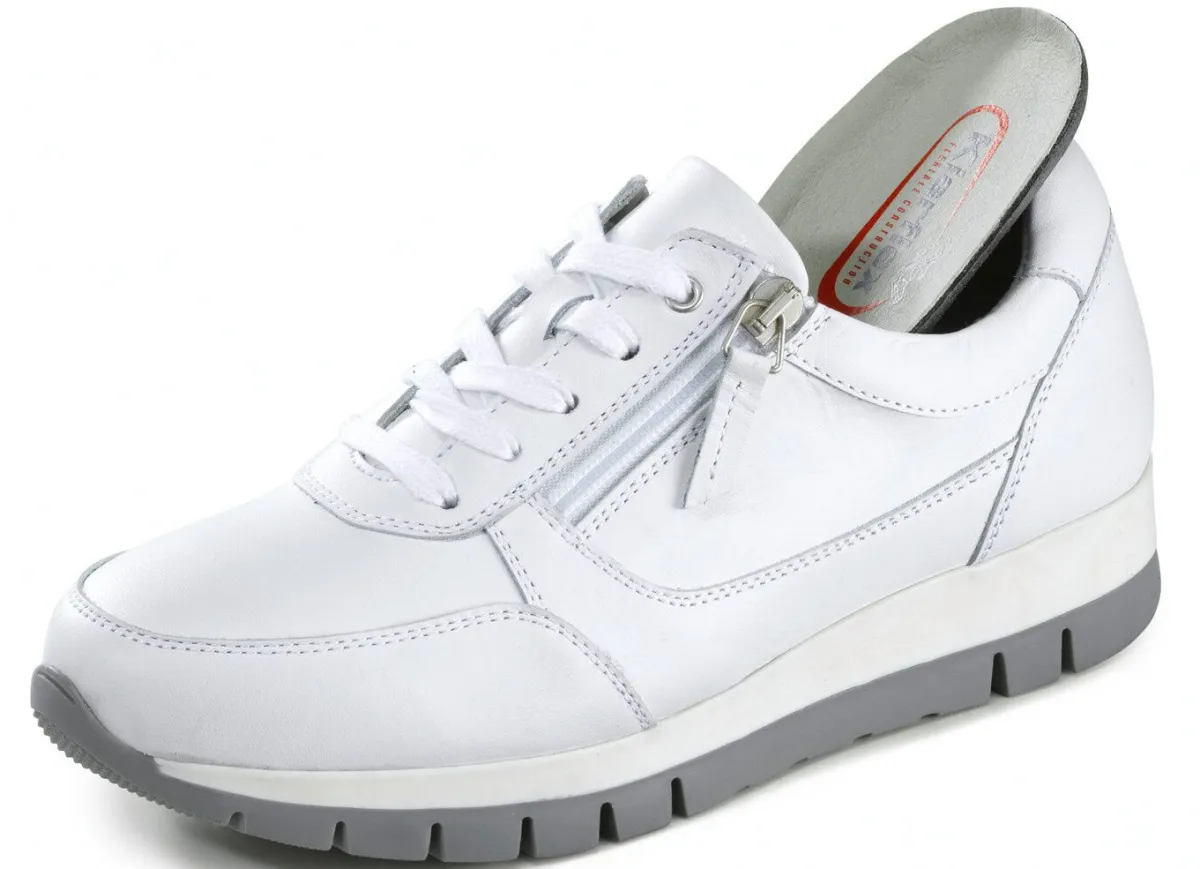 Best BADER ELENA EDEN, sportliche Damen-Sneaker, Weite H, mit herausnehmbarem Fußbett WEISS