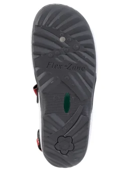 New ELENA EDEN , sportliche Damen-Trekkingsandalen, Weite G, mit Klettverschluss BLEU-WEISS-ROT