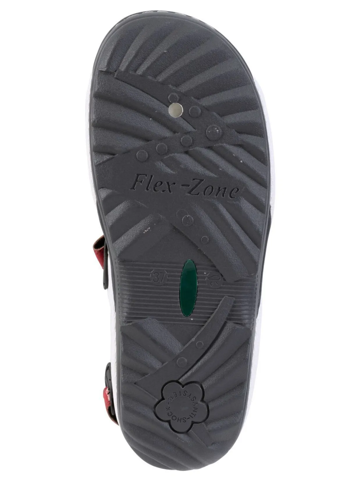 New ELENA EDEN , sportliche Damen-Trekkingsandalen, Weite G, mit Klettverschluss BLEU-WEISS-ROT