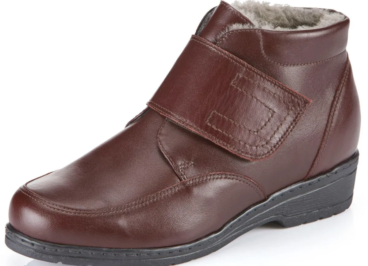 Clearance BADER ELENA EDEN Stiefelette aus Rind-Anilinleder BORDEAUX
