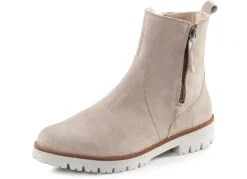 New ELENA EDEN Stiefelette aus Veloursleder SAND