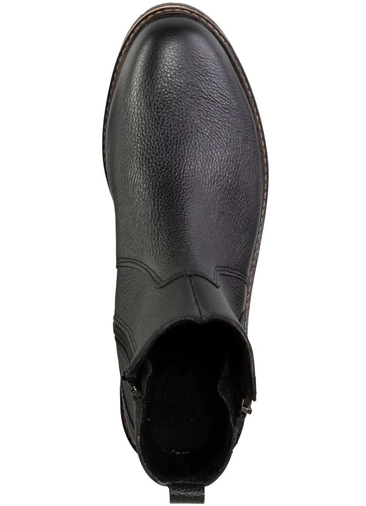 ELENA EDEN Stiefelette aus Veloursleder SCHWARZ