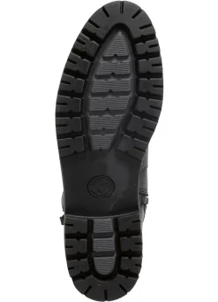 ELENA EDEN Stiefelette aus Veloursleder SCHWARZ