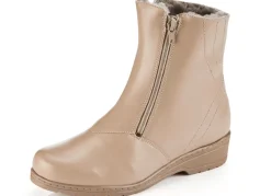 Best ELENA EDEN Stiefelette aus weichem Nappaleder BEIGE