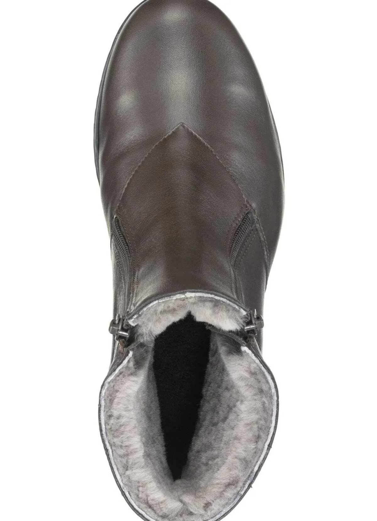 Outlet ELENA EDEN Stiefelette aus weichem Nappaleder MOKKA