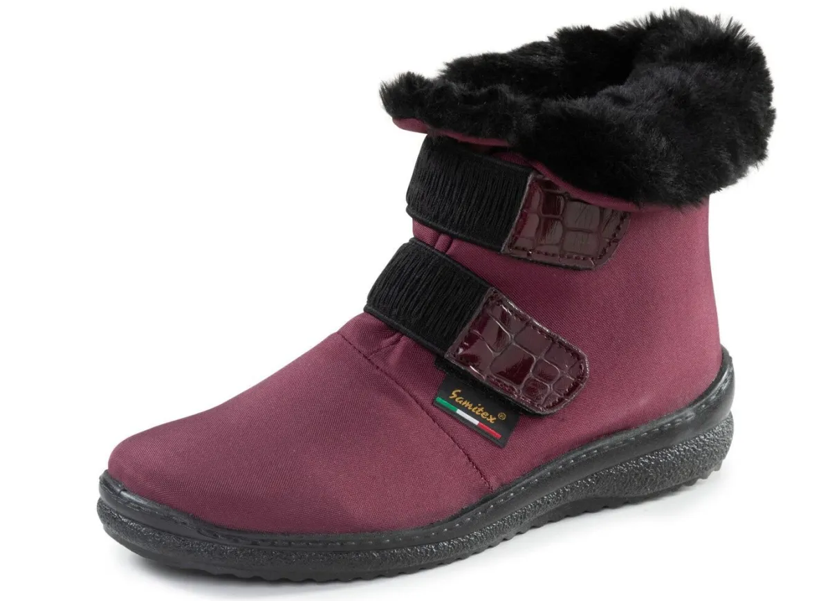 Online ELENA EDEN Stiefelette aus weichem Textilmaterial BORDEAUX