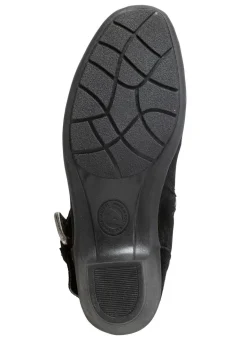 Best ELENA EDEN Stiefelette mit flotter Raffung und Zier-Schließe SCHWARZ