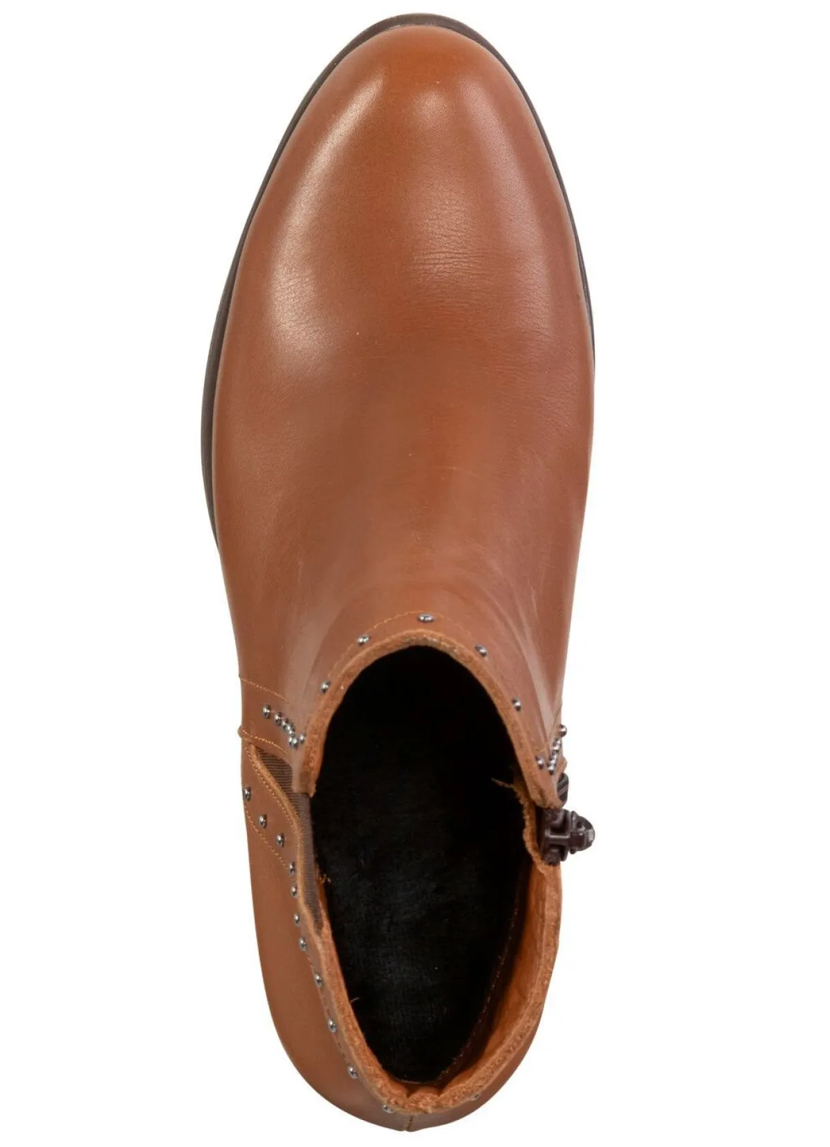 Sale ELENA EDEN Stiefelette mit angesagten Ziernieten COGNAC