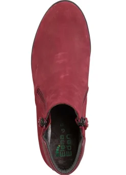 Best BADER ELENA EDEN Stiefelette mit Nappaleder-Besatz RUBINROT