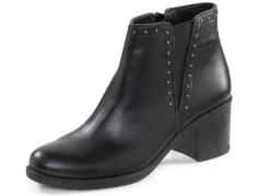 ELENA EDEN Stiefelette mit angesagten Ziernieten SCHWARZ