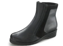 Clearance ELENA EDEN Stiefelette mit echtem Lammfellfutter SCHWARZ