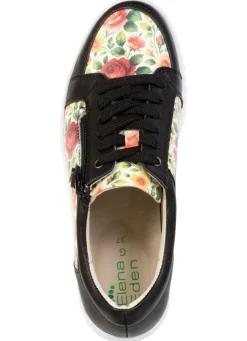 Best ELENA EDEN , stilvolle Damen-Sneaker, Weite G, mit herausnehmbarem Fußbett SCHWARZ