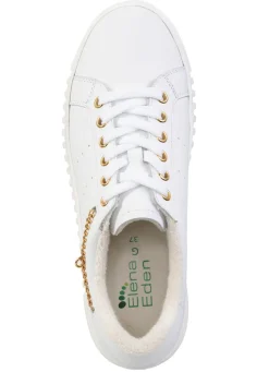 Best BADER ELENA EDEN, stylische Damen-Sneaker, Weite G, herausnehmbares Fußbett WEISS