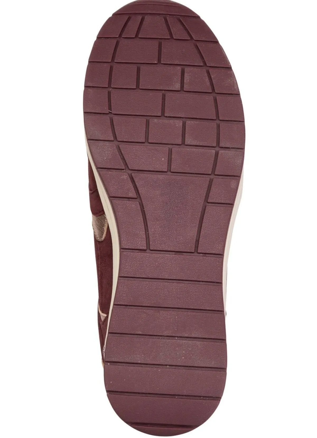 Clearance BADER ELENA EDEN, sytlische Damen-Sneaker, Weite H, mit herausnehmbarem Fußbett BORDEAUX-BRONZE