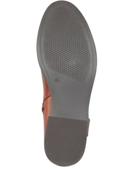 Outlet ELENA EDEN , trendige Damen-Stiefel, Winterschuhe, Weite G, mit Reißverschluss COGNAC