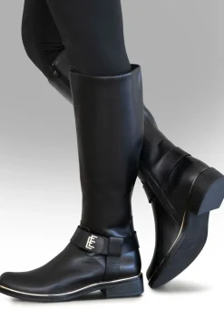 Best ELENA EDEN , trendige Damen-Stiefel, Winterschuhe, Weite G, mit Reißverschluss SCHWARZ
