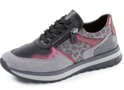 Clearance ELENA EDEN , trendige Damen-Sneaker, Weite H, mit herausnehmbarem Fußbett GRAU-BUNT